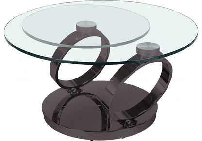 Table basse articulée verre trempé de salon | Kynix