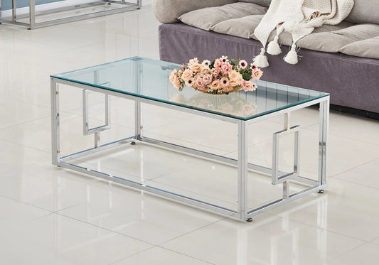 Table basse verre trempé pour salon moderne | Zelix
