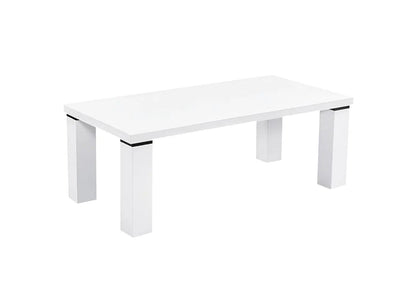 Table basse laquée blanche pour salon moderne | Veda