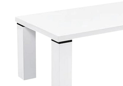 Table basse laquée blanche pour salon moderne | Veda