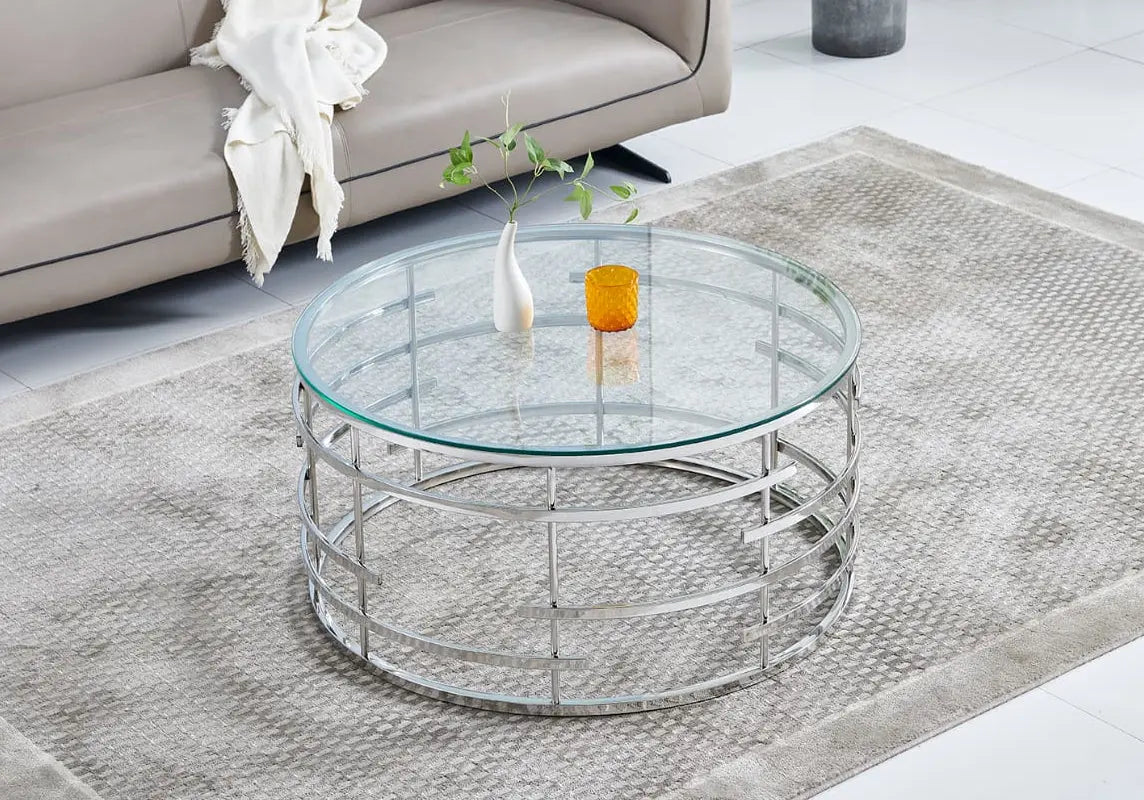 Table basse marbre noir et pieds métal argent | Zelvo