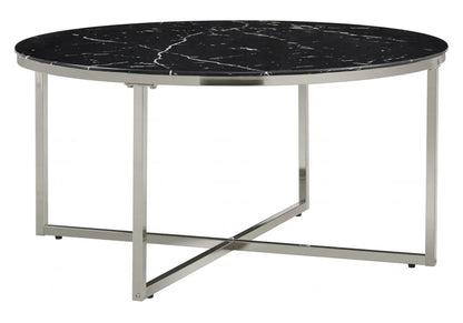 Table basse ronde verre trempé transparent | Zyra