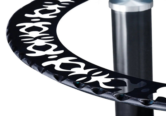 Table basse double plateau verre trempé noir | Nixo