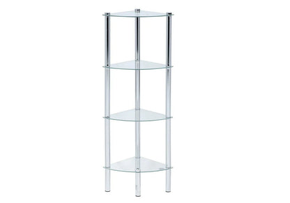 Table d'appoint design verre trempé 4 plateaux | Axel