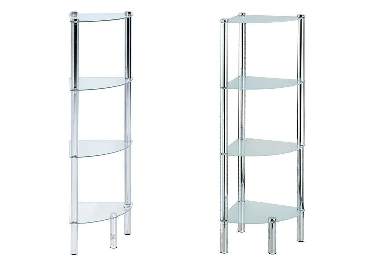 Table d'appoint design verre trempé 4 plateaux | Axel