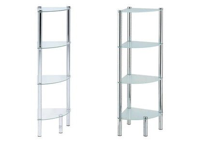 Table d'appoint design verre trempé 4 plateaux | Axel