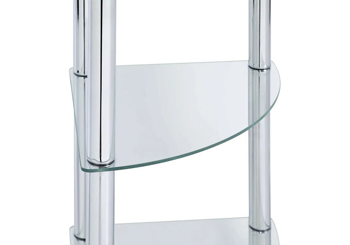 Table d'appoint design verre trempé 4 plateaux | Axel