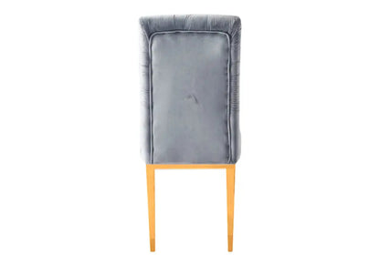 Ensemble table ronde marbre blanc et chaises dorées | Zelix