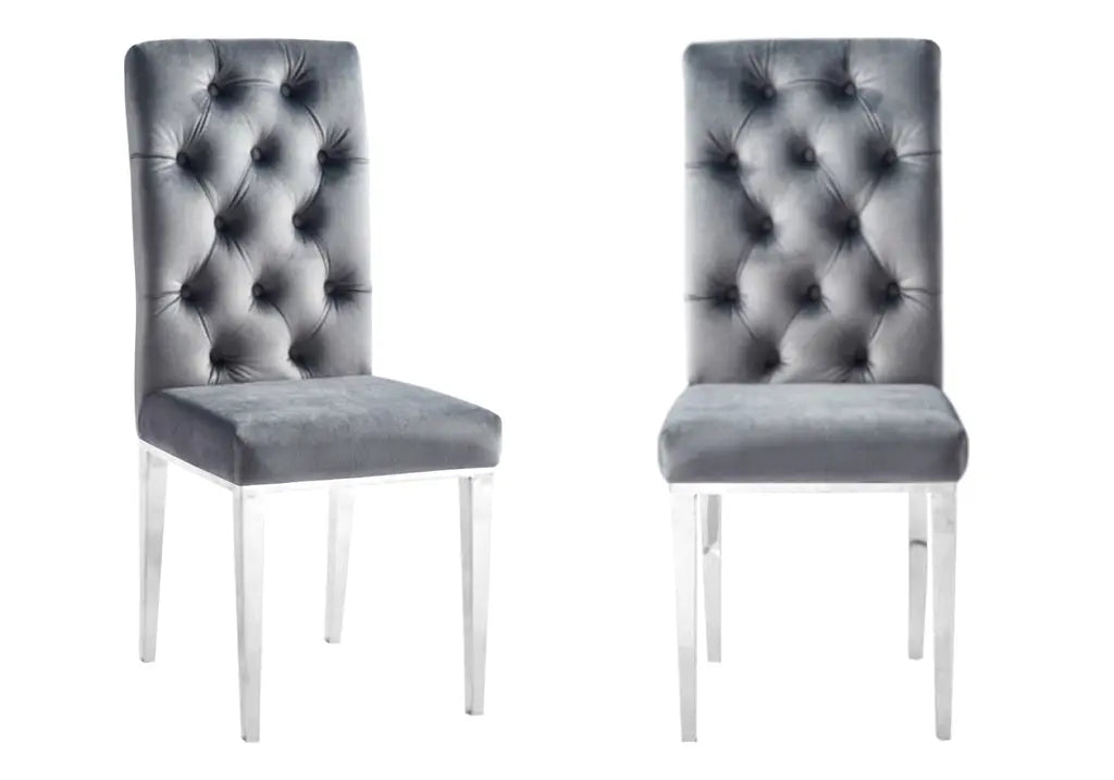 Ensemble table ronde et chaises marbre blanc | Zelix