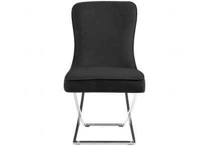 Table et chaises salle à manger noir | Zelta