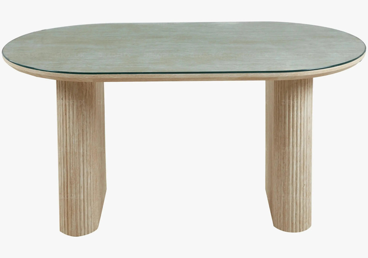 Ensemble table et chaises salle à manger écru | Vexta