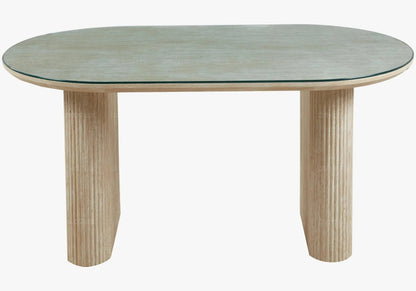 Ensemble table et chaises salle à manger écru | Vexta
