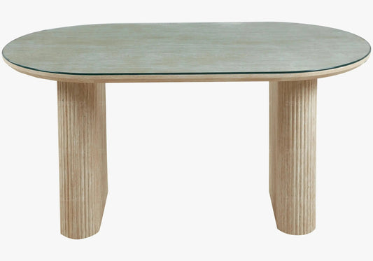 Ensemble table et chaises salle à manger écru | Vexta