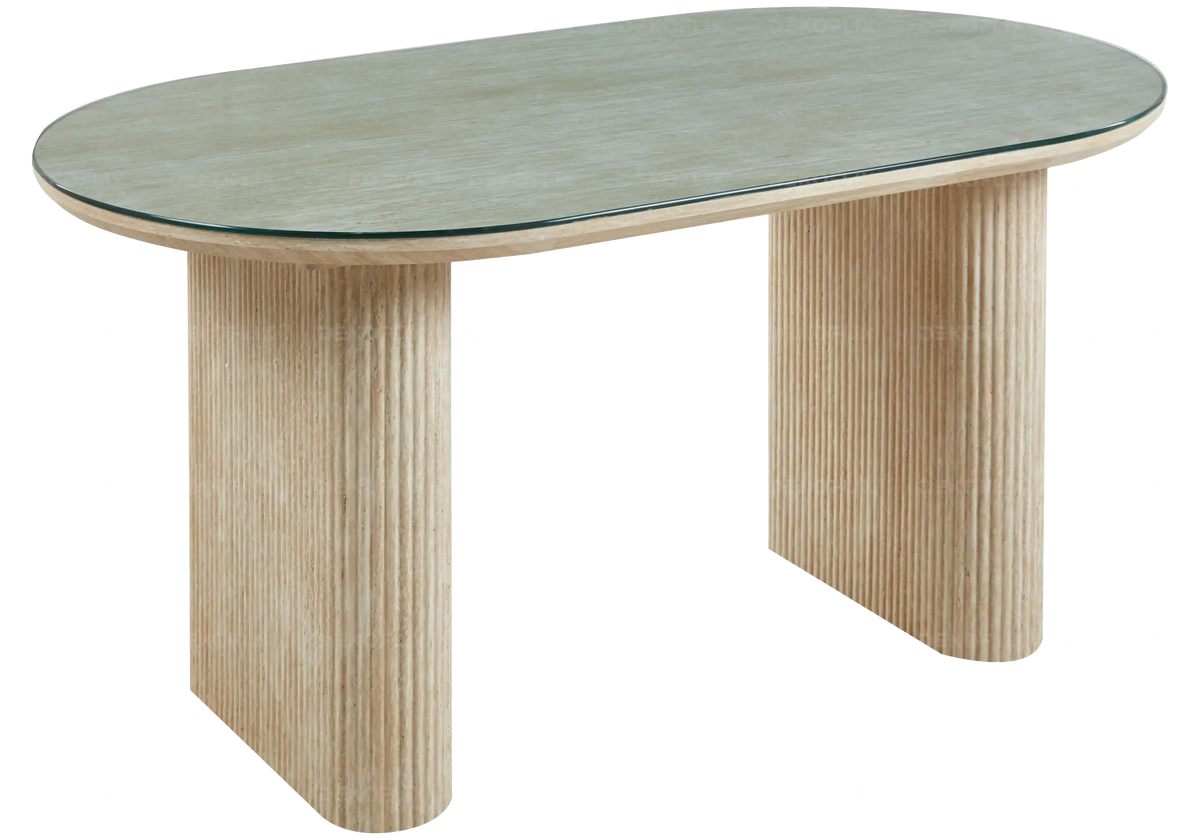 Ensemble table et chaises salle à manger écru | Vexta