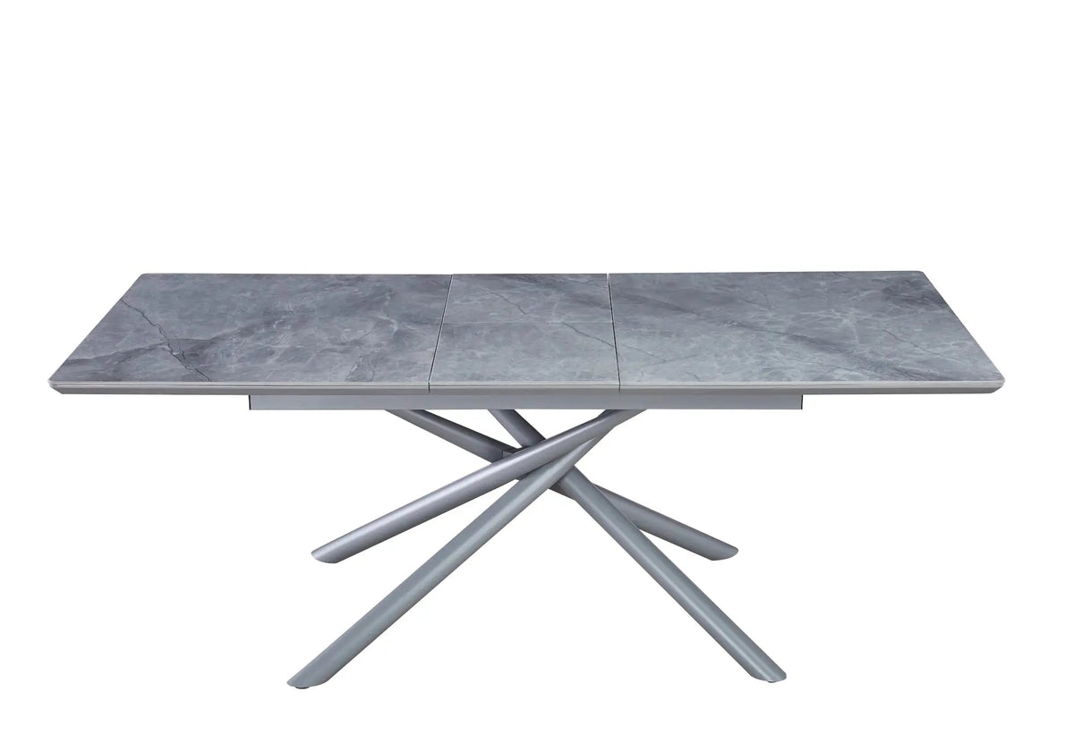 Table à manger extensible en céramique grise | Zyra