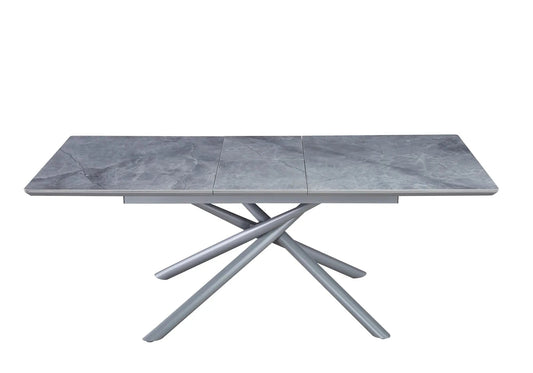Table à manger extensible en céramique grise | Zyra
