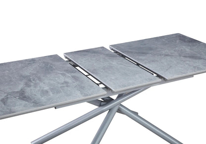 Table à manger extensible en céramique grise | Zyra