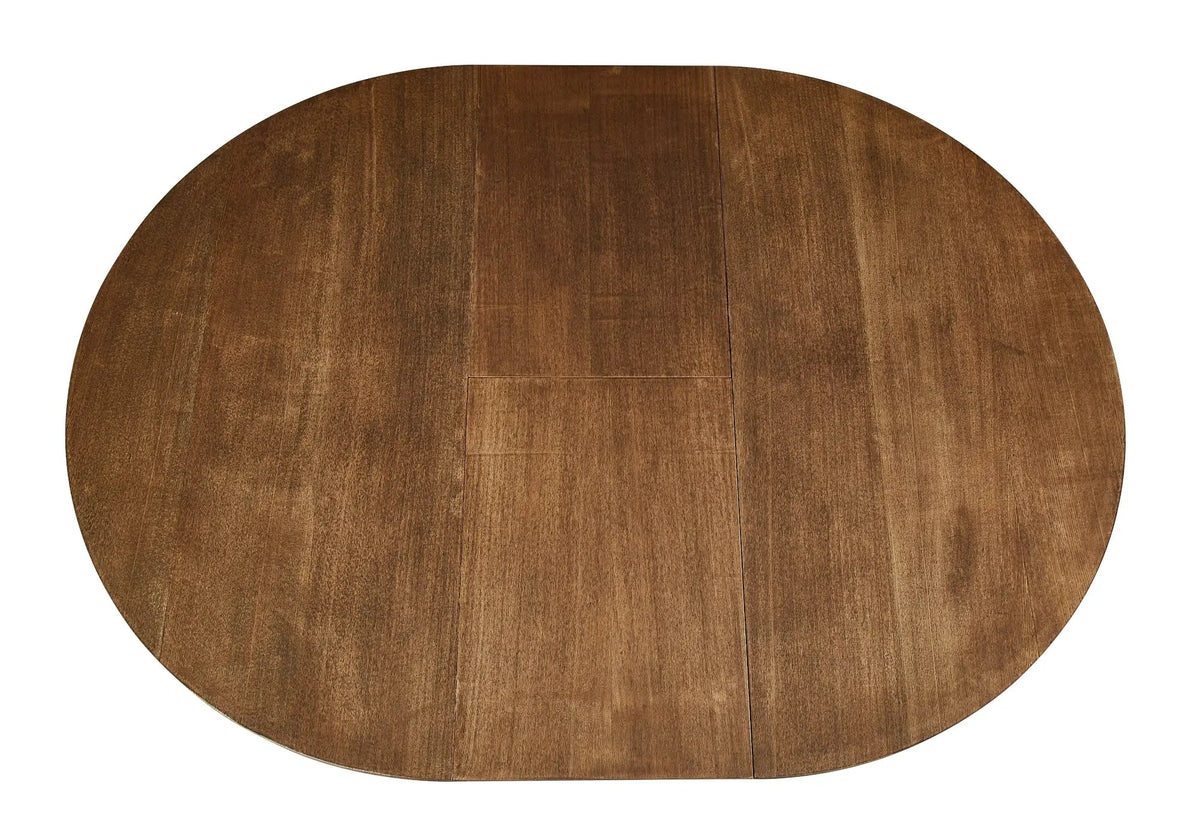 Table repas extensible en chêne et pied noir | Vylos