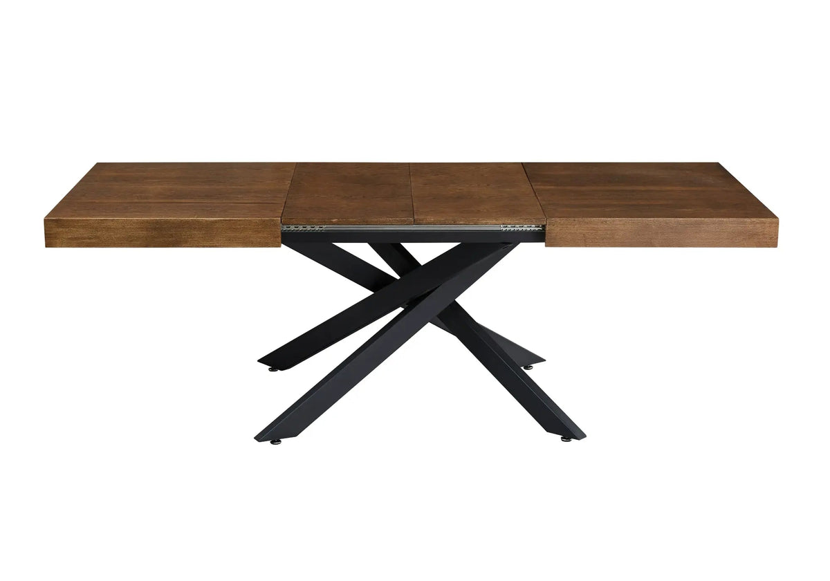 Table extensible chêne noir pour salle à manger | Varek