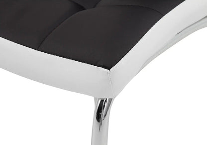 Table laquée noire et 6 chaises de salle à manger | Elora
