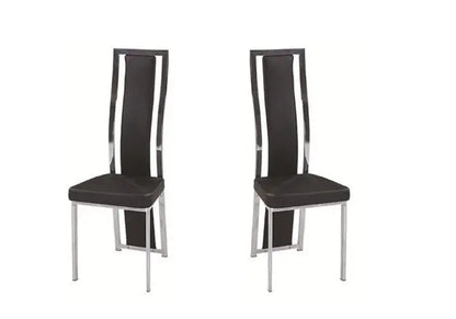 Table à manger verre trempé avec 6 chaises | Niva