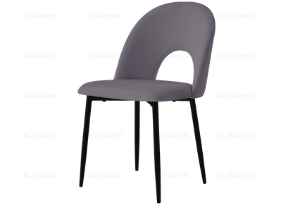 Table marbre blanc et chaises anthracite | Zyra