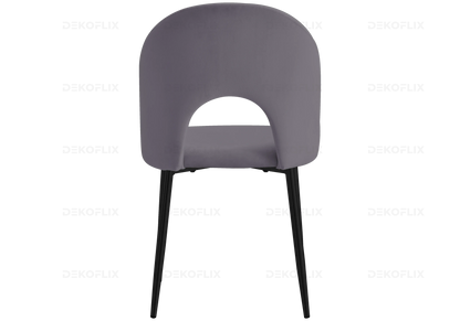 Table marbre blanc et chaises anthracite | Zyra