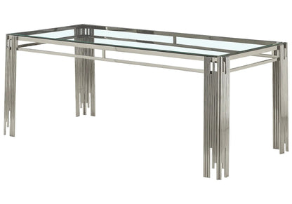 Table de salle à manger verre au style chic | Zalys