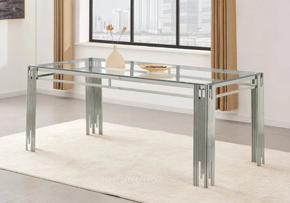 Table de salle à manger verre au style chic | Zalys