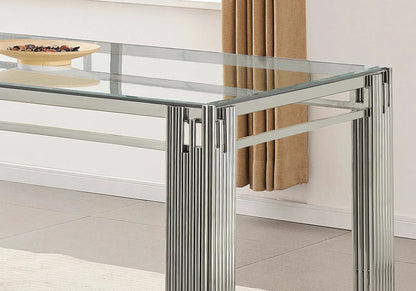 Table de salle à manger verre au style chic | Zalys