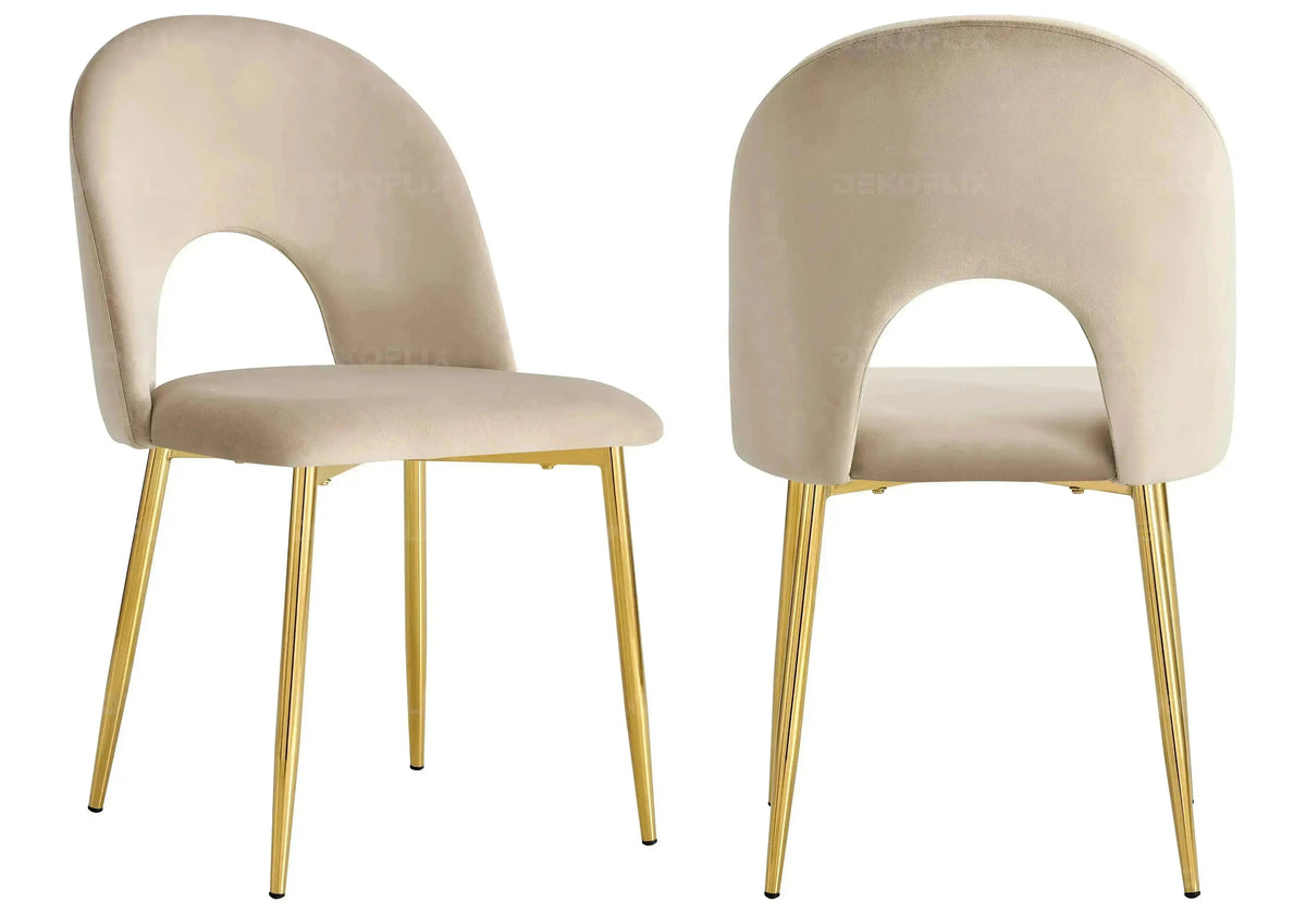 Ensemble table à manger travertin et chaises | Zylo