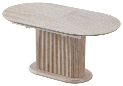 Table à manger extensible ovale effet travertin | Vexta