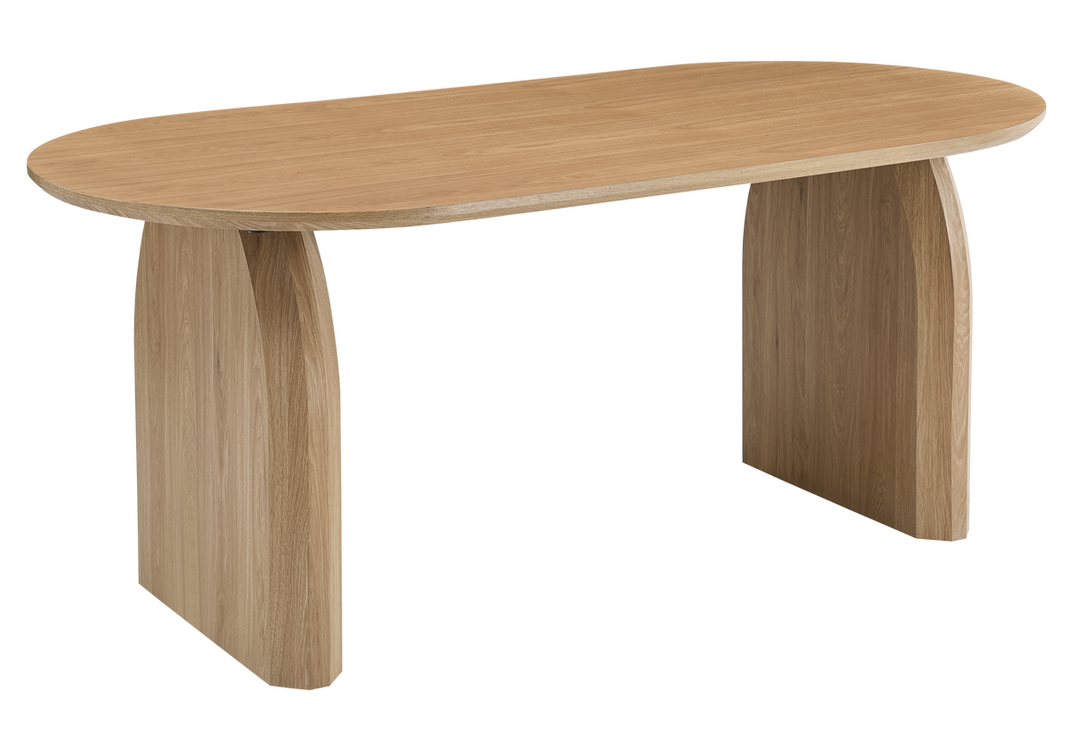Ensemble table à manger ovale chêne et 4 chaises | Vexo
