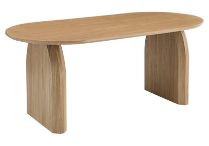 Ensemble table à manger ovale chêne et 4 chaises | Vexo
