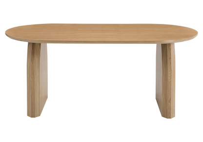 Ensemble table à manger ovale chêne et 4 chaises | Vexo