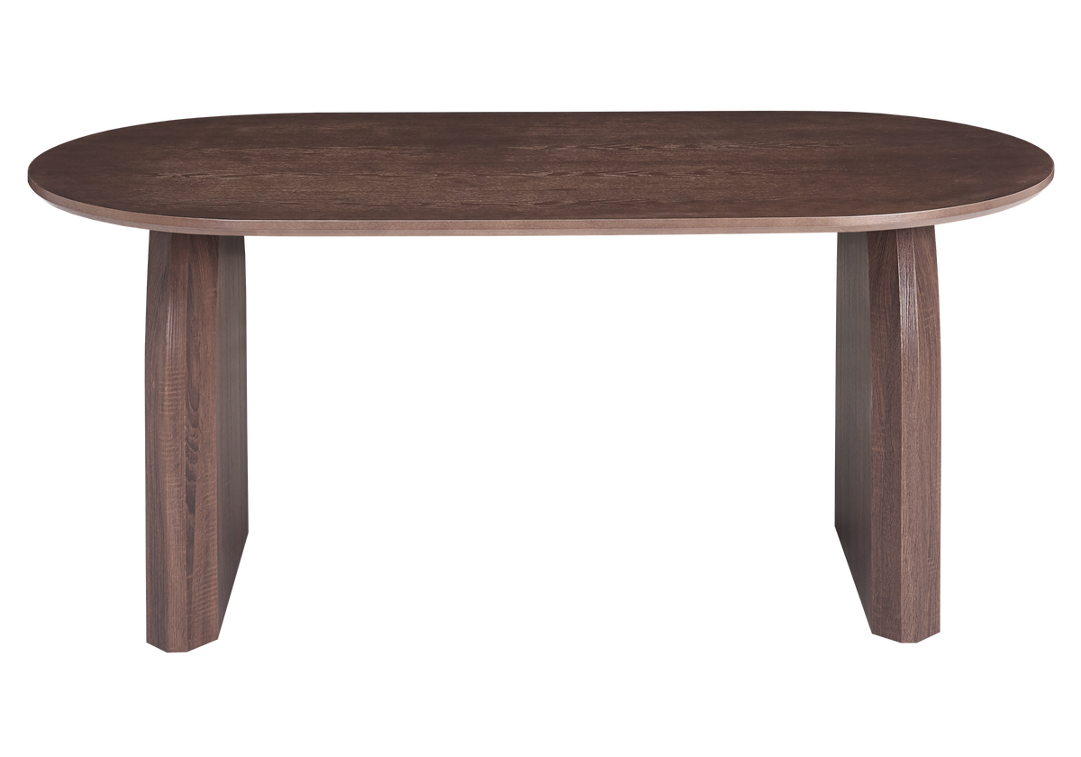 Ensemble table à manger ovale noyer et 4 chaises | Vexo