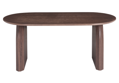 Ensemble table à manger ovale noyer et 4 chaises | Vexo