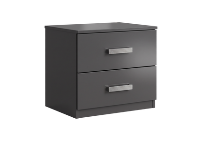 Chambre enfant lit coffre armoire 160 anthracite | Tokyo