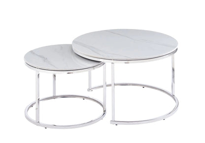 Tables gigognes design en céramique de salon | Opal