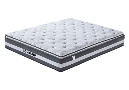 Ensemble lit coffre bouclé gris et matelas 160x200 | Velia