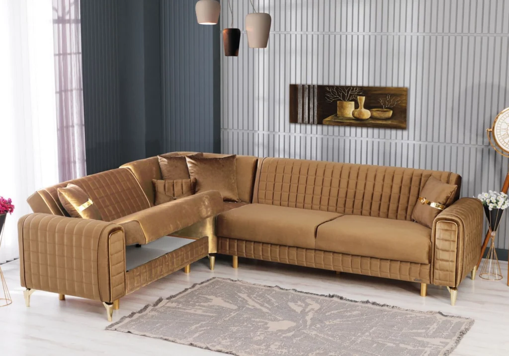 canapé d’angle velours camel convertible coffre – atlas.3
