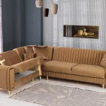 canapé d’angle velours camel convertible coffre – atlas.3