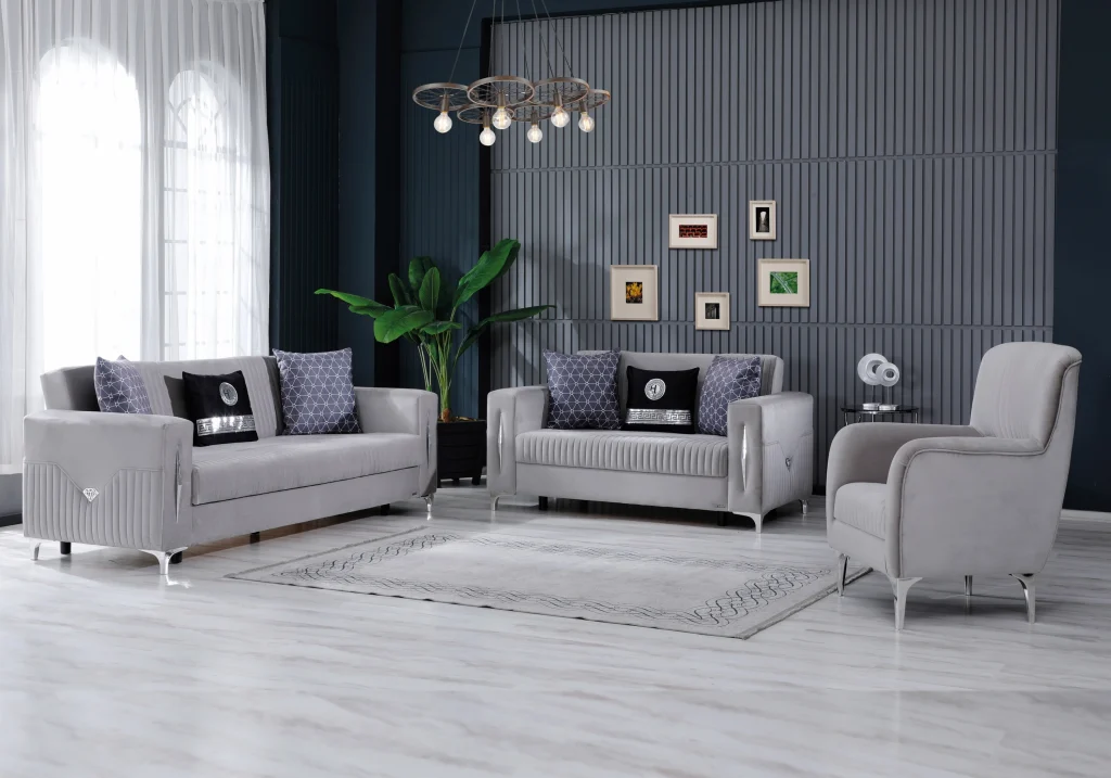 canapé velours gris convertible avec coffre zara.1