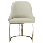 chaise salle à manger design doré beige – sara.3