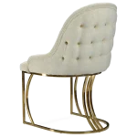 chaise salle à manger design doré beige – sara.4