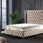 lit turc capitonné velours beige coffre rangement – star.5