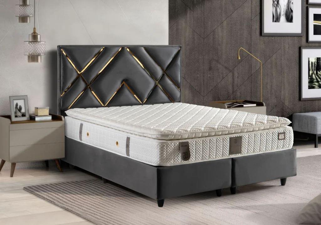 lit turc complet velours gris argenté coffre rangement – toronto.1