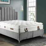 lit turc complet velours gris coffre de rangement – polo.1